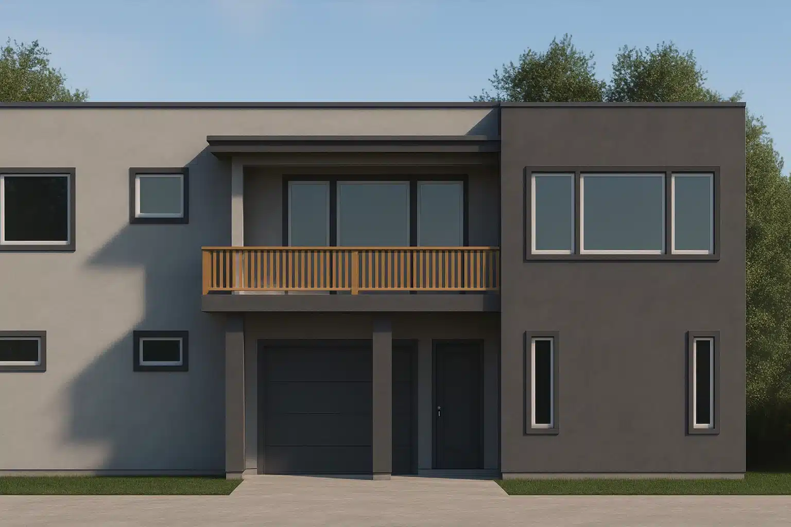 Contemporary home floor plan with 2,721 heated sq. ft.