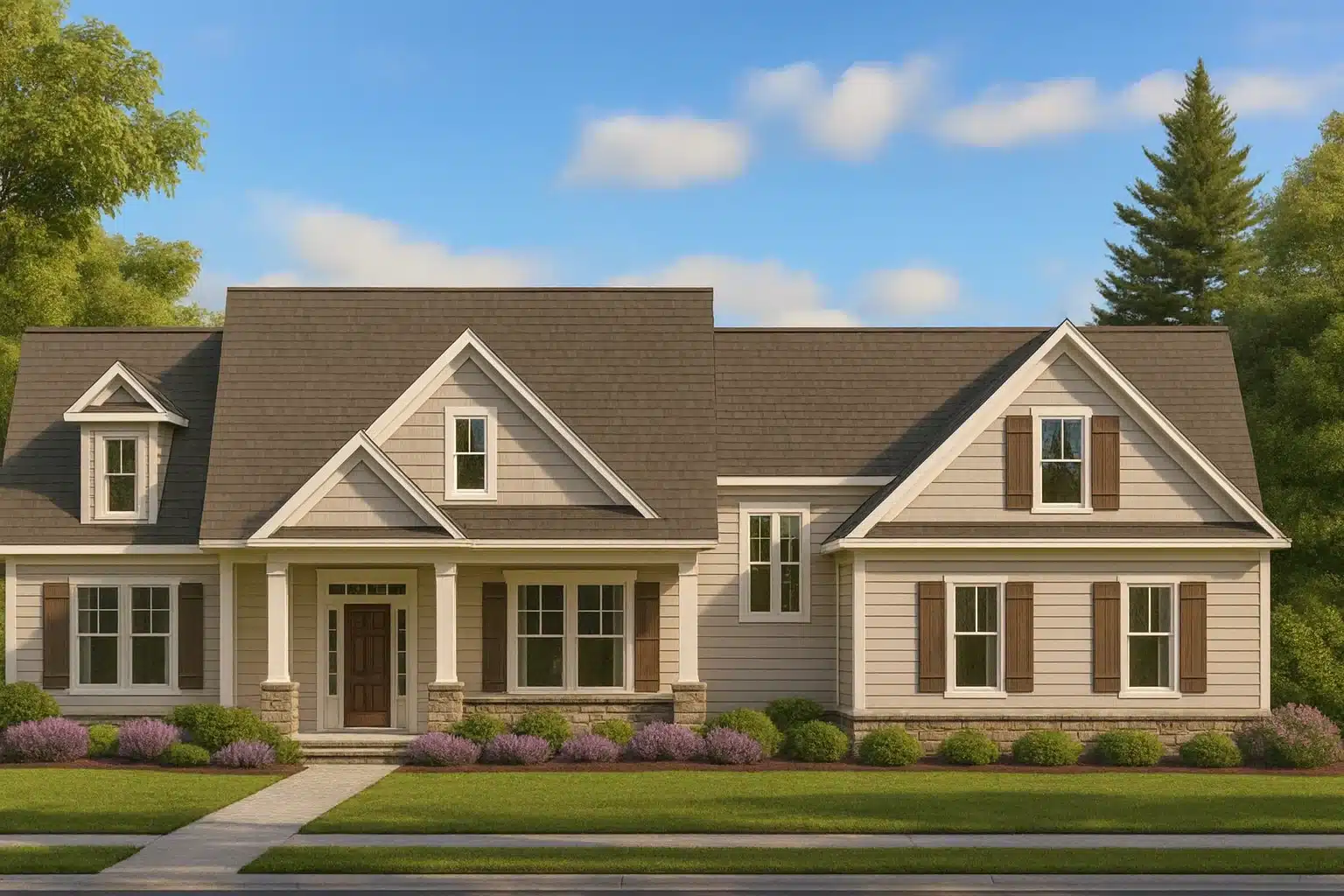 Craftsman Home Plan Floor Plan, CAD Designs & Blueprint