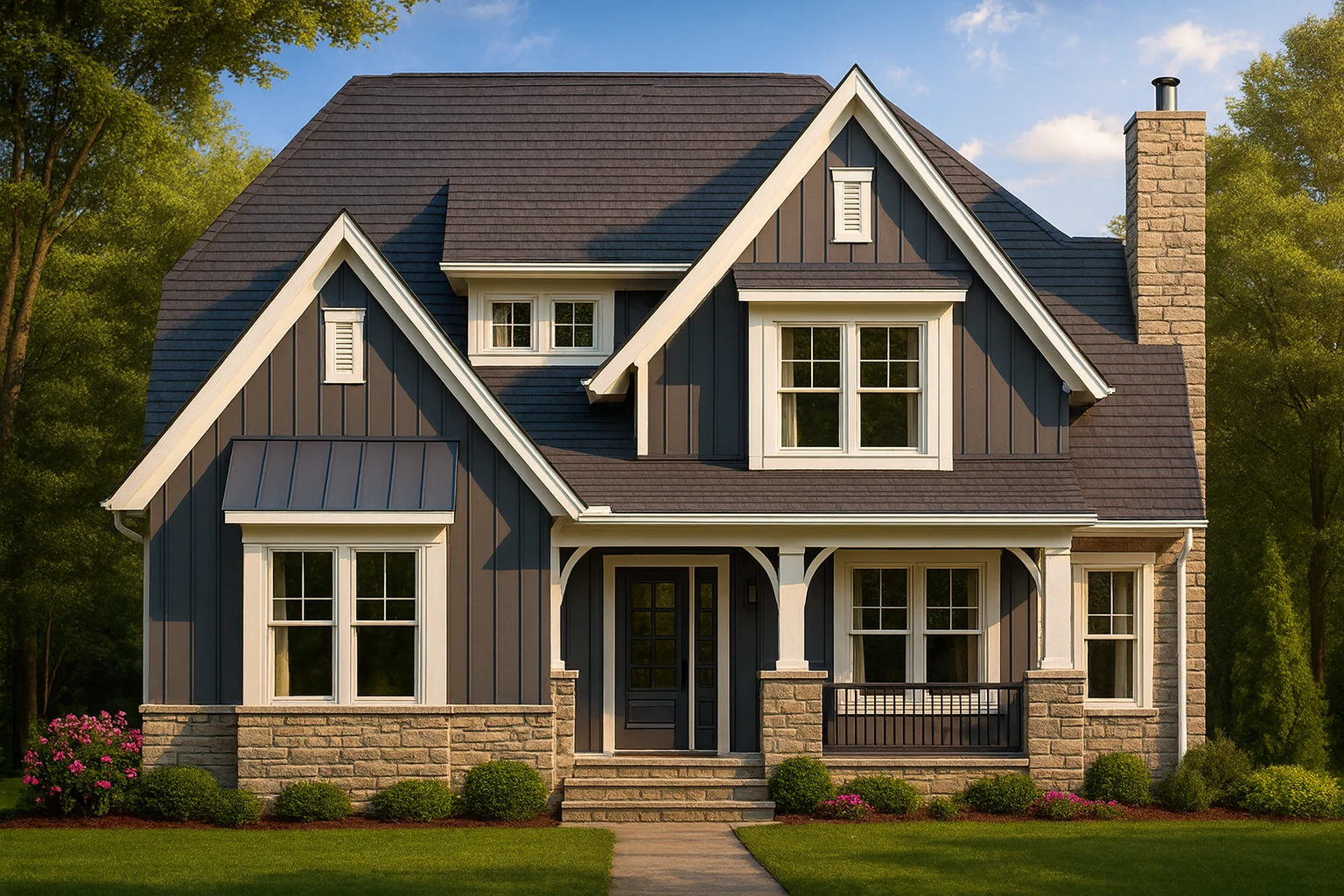 Craftsman Home Plan with Open Floor Plan & CAD Designs