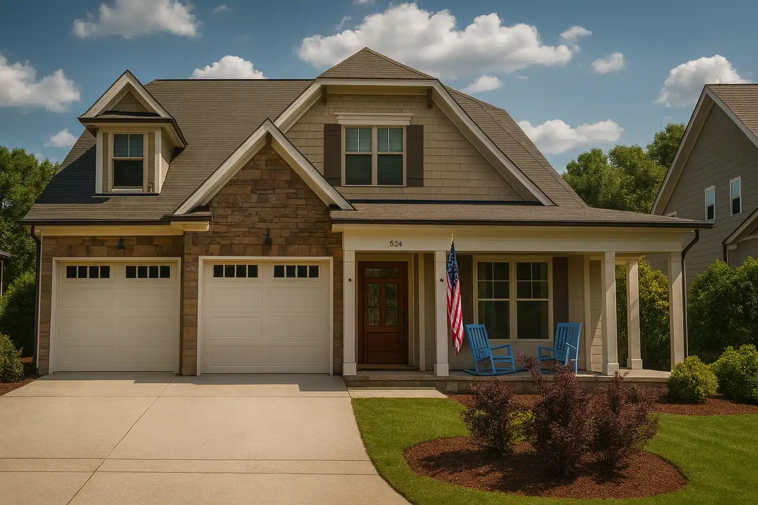 Craftsman House Plan with 5 Bedrooms and Bonus Recreation Space