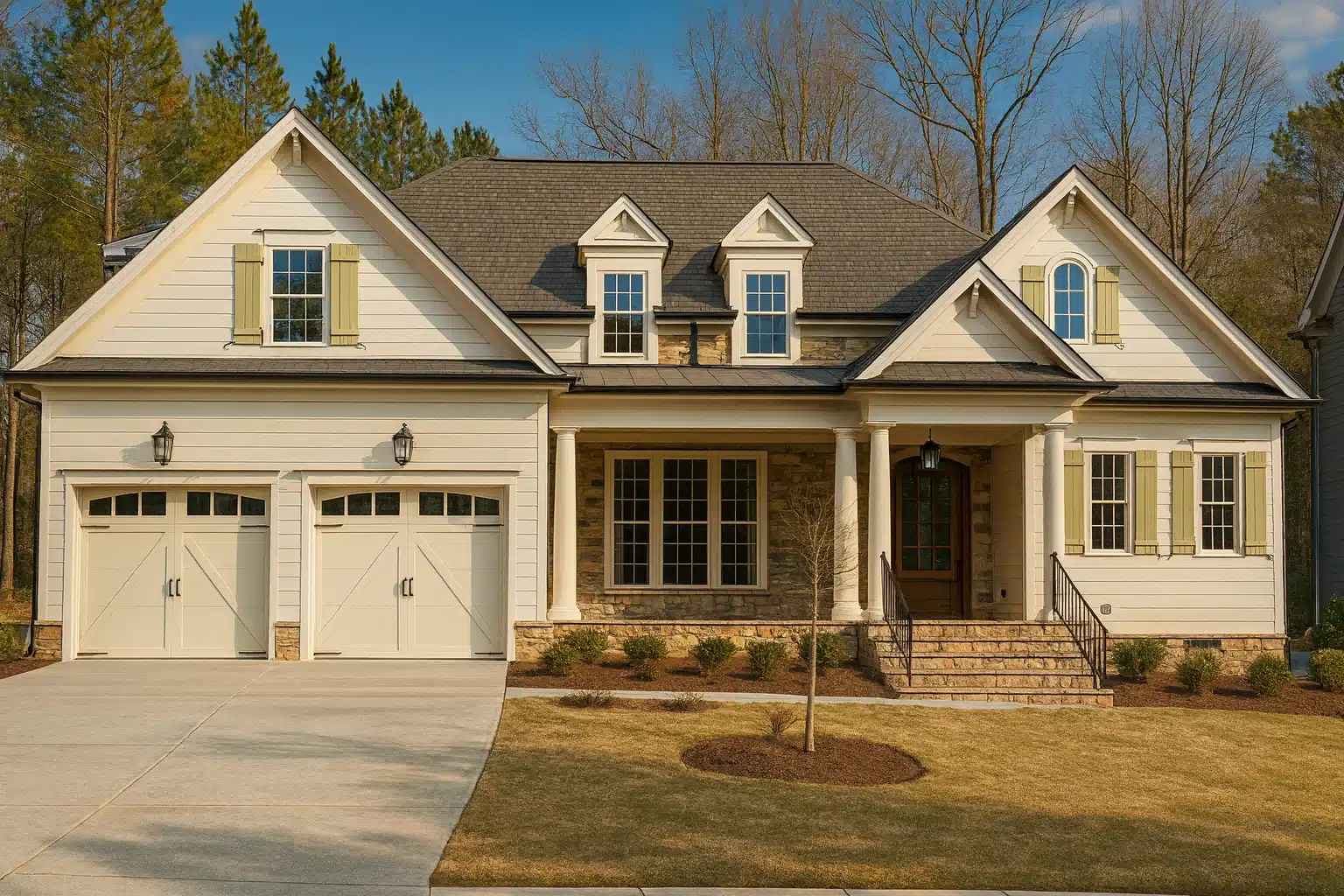 Craftsman house plan with 3,140 heated sq. ft., 2 stories