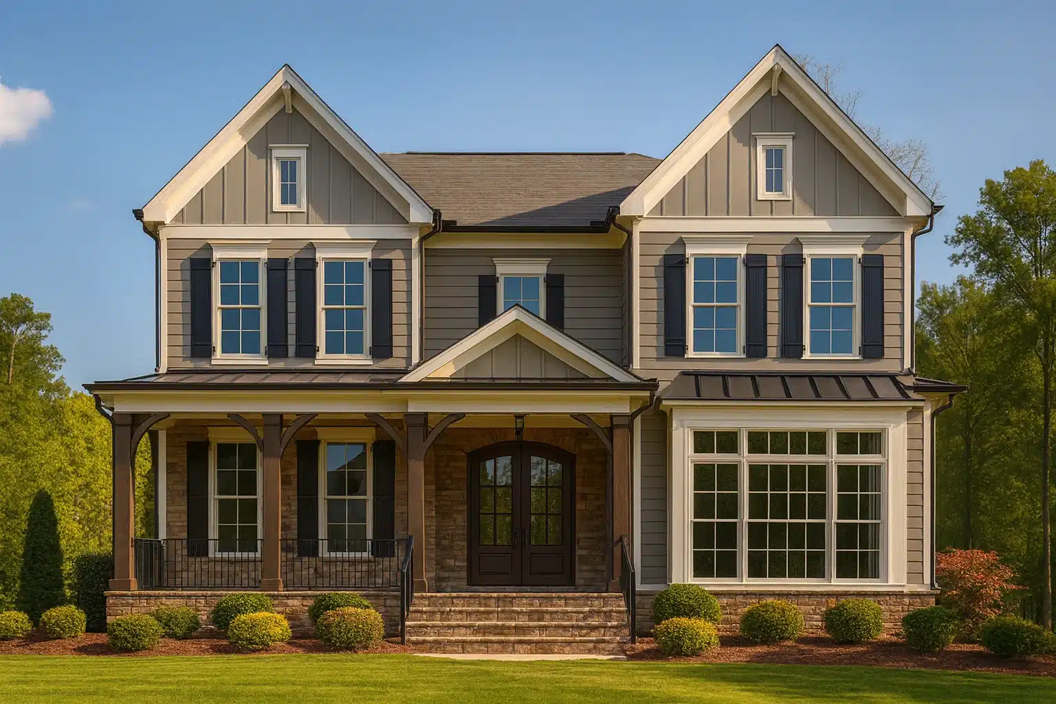 Custom Colonial Home Plan with CAD Designs and Blueprints