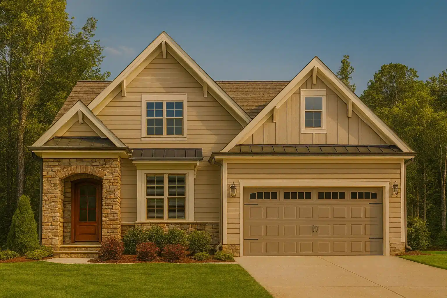 Custom Home Plan with Floor Designs, Blueprint & Architecture