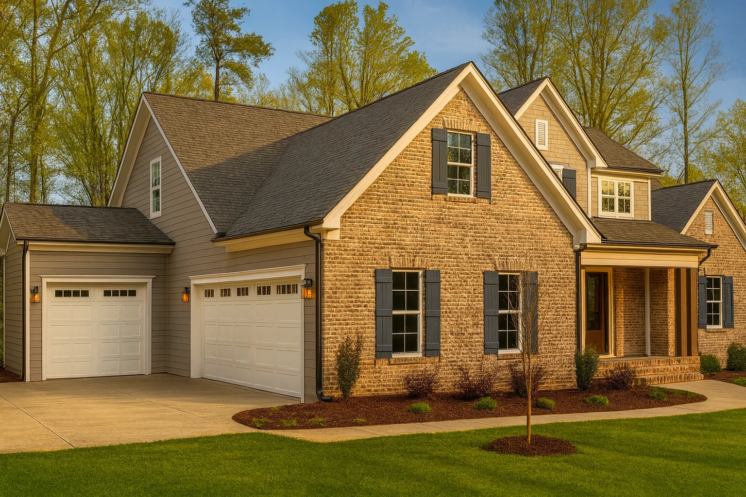 Elegant 2-Story 4-Bedroom House Plan with Modern Blueprint Design