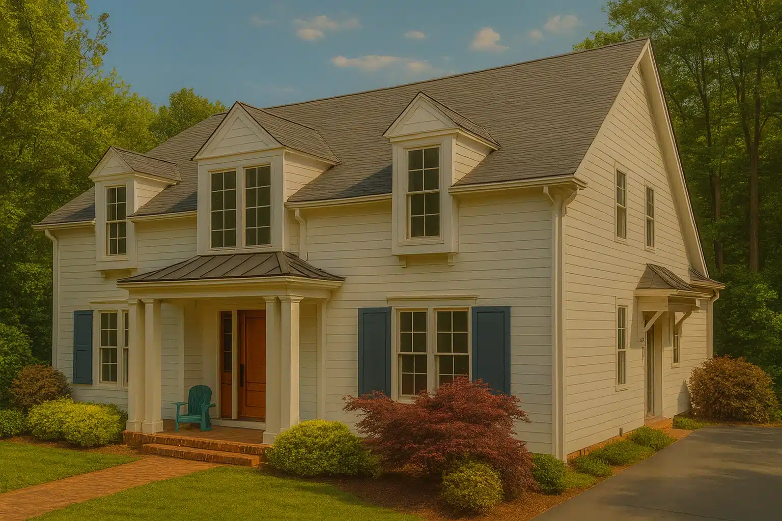 Elegant 2-Story Cape Cod House Plan with Open Floor Design