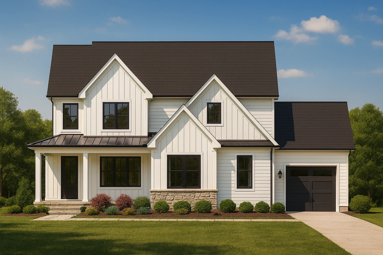 Elegant 2-Story House Plan with Traditional & Craftsman Architecture