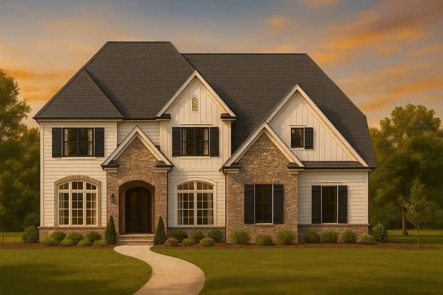 Elegant 2.5-Story House Plan with Traditional Craftsman Charm
