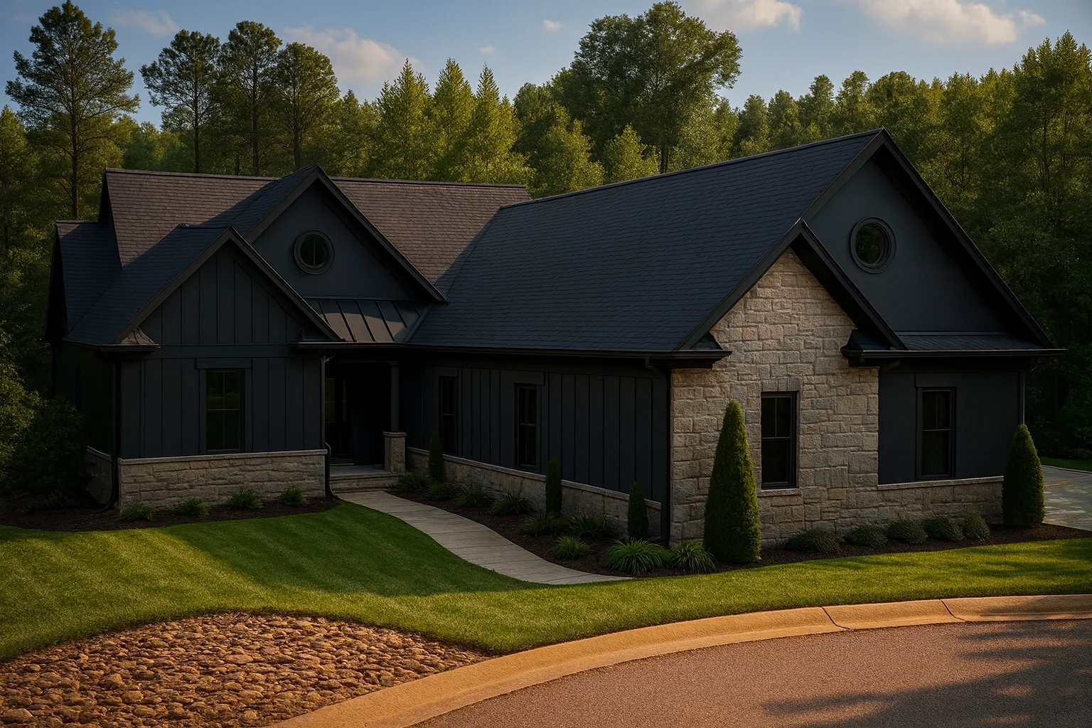 Elegant House Floor Plan with 4,300 Sq. Ft. and Classic Architecture
