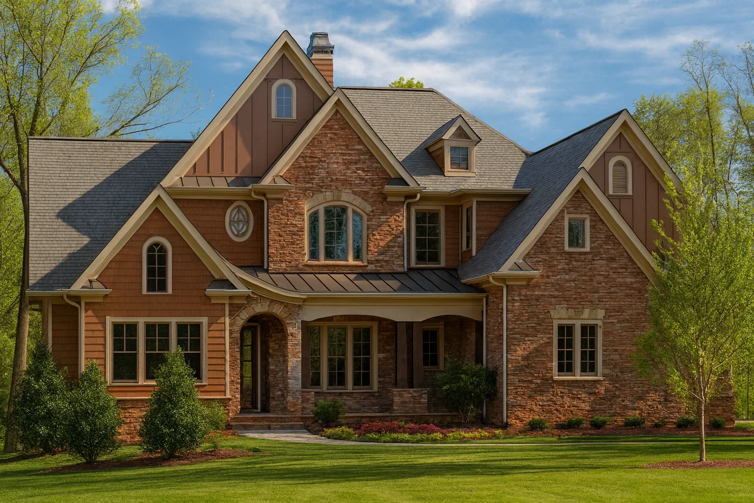 Luxury 2-Story House Plan with 3-Car Garage & Open Floor Layout