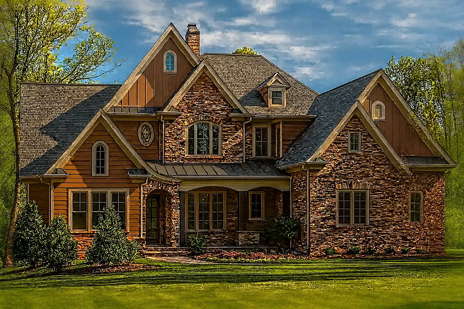 Luxury 2-Story House Plan with 3-Car Garage & Open Floor Layout