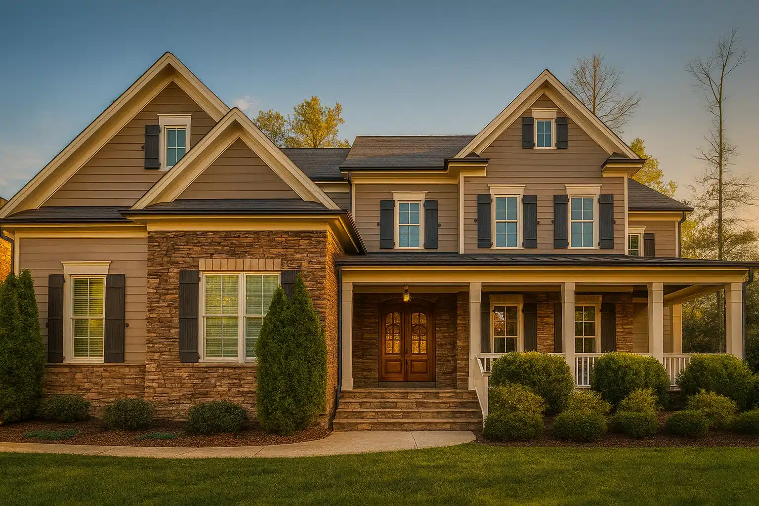 Luxury Home Plan with 2.5 Stories, CAD Blueprints & Bonus Room