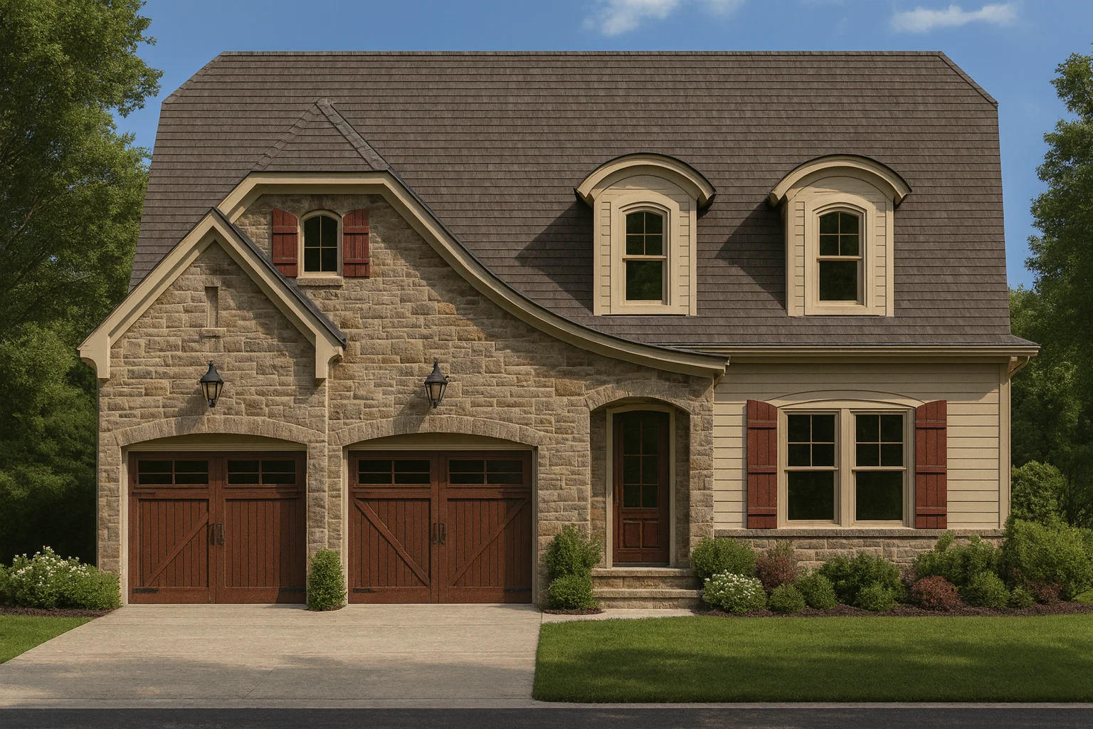 Modern 2-Story House Plan with 4 Bedrooms & Flexible Living Areas