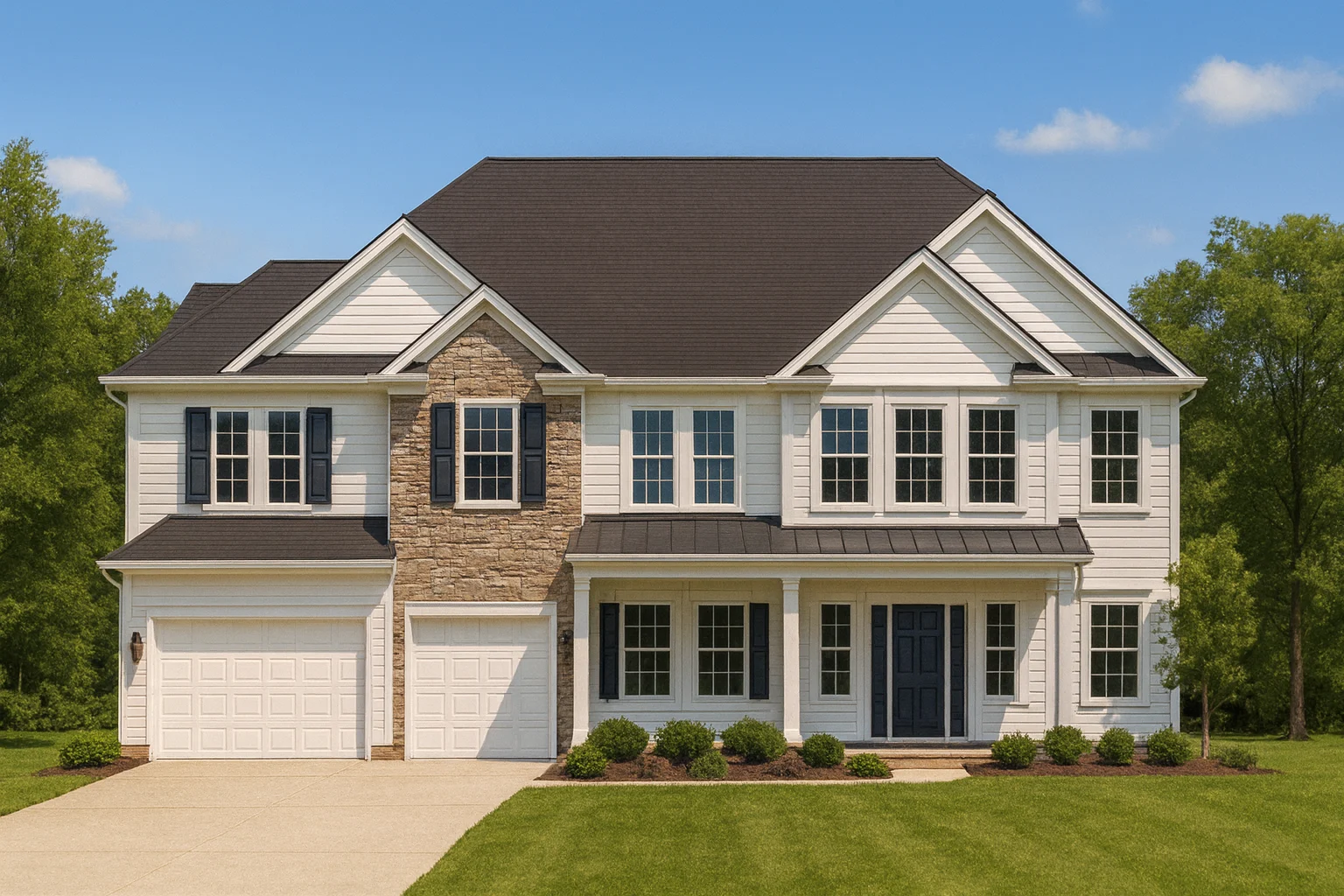 Modern 2-Story House Plan with Bonus Room & Craftsman Charm