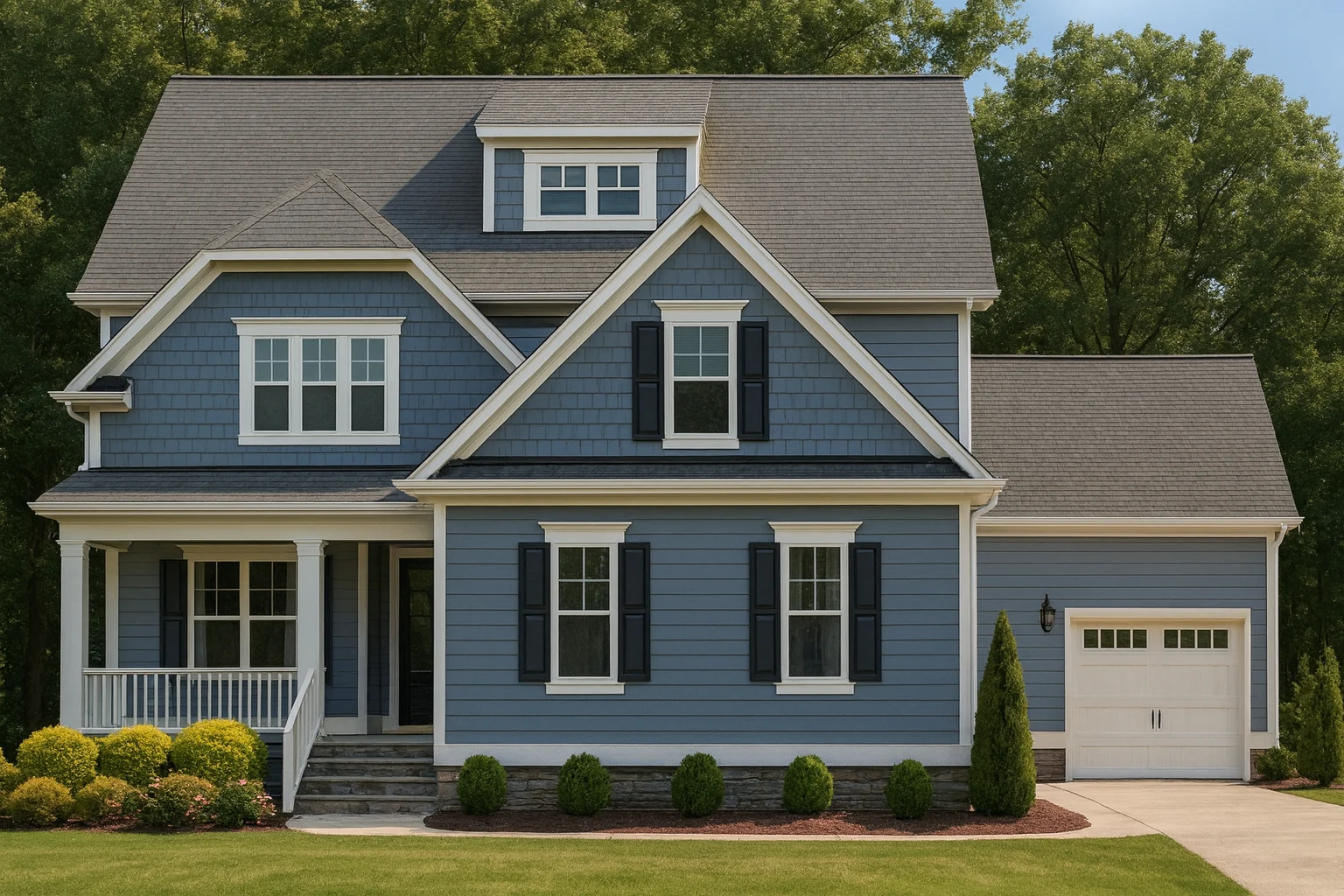 Modern Craftsman house Plan: 2-Story Floor Plan with CAD Designs
