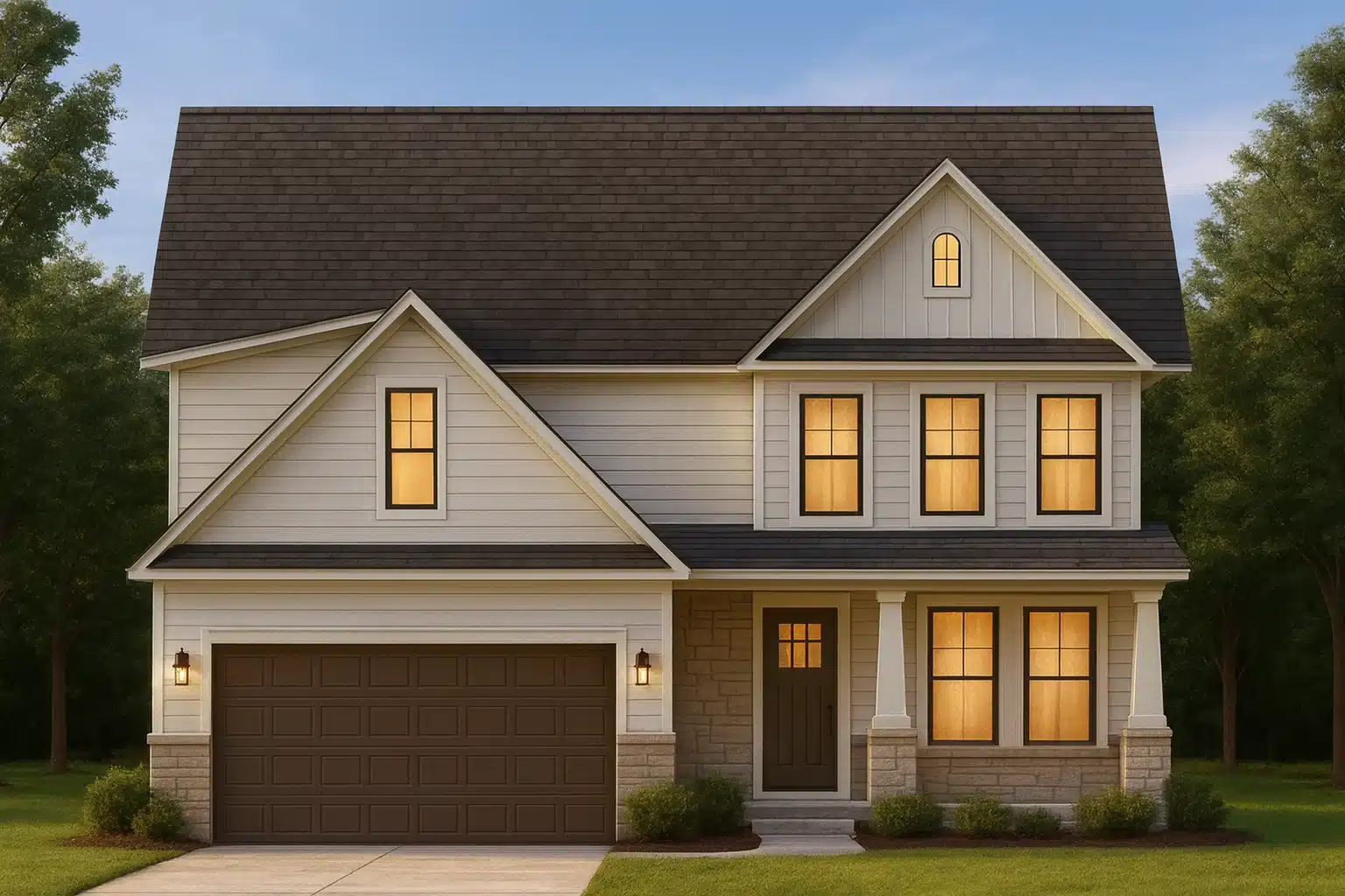 Modern Craftsman Home Plan with 4 Bedrooms and Elegant Architecture