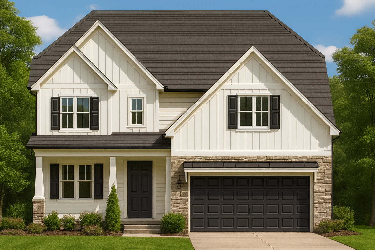 Modern Craftsman Home Plan with Detailed CAD Designs