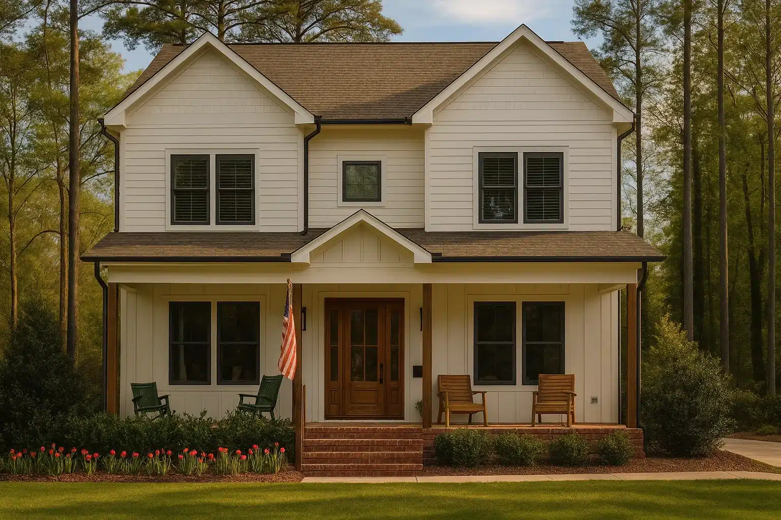 Modern Farmhouse Home Plan - 4-Bed, 3.5-Bath, 3,295 SF