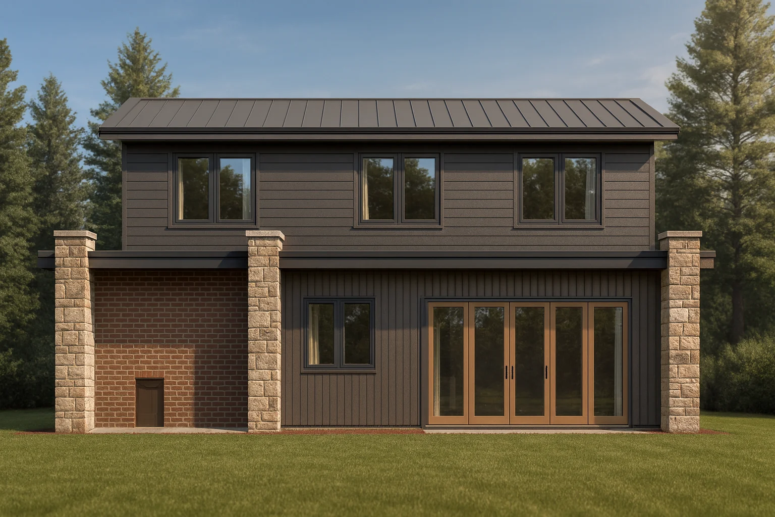 Modern Home Floor Plan with Luxury Features and CAD Designs