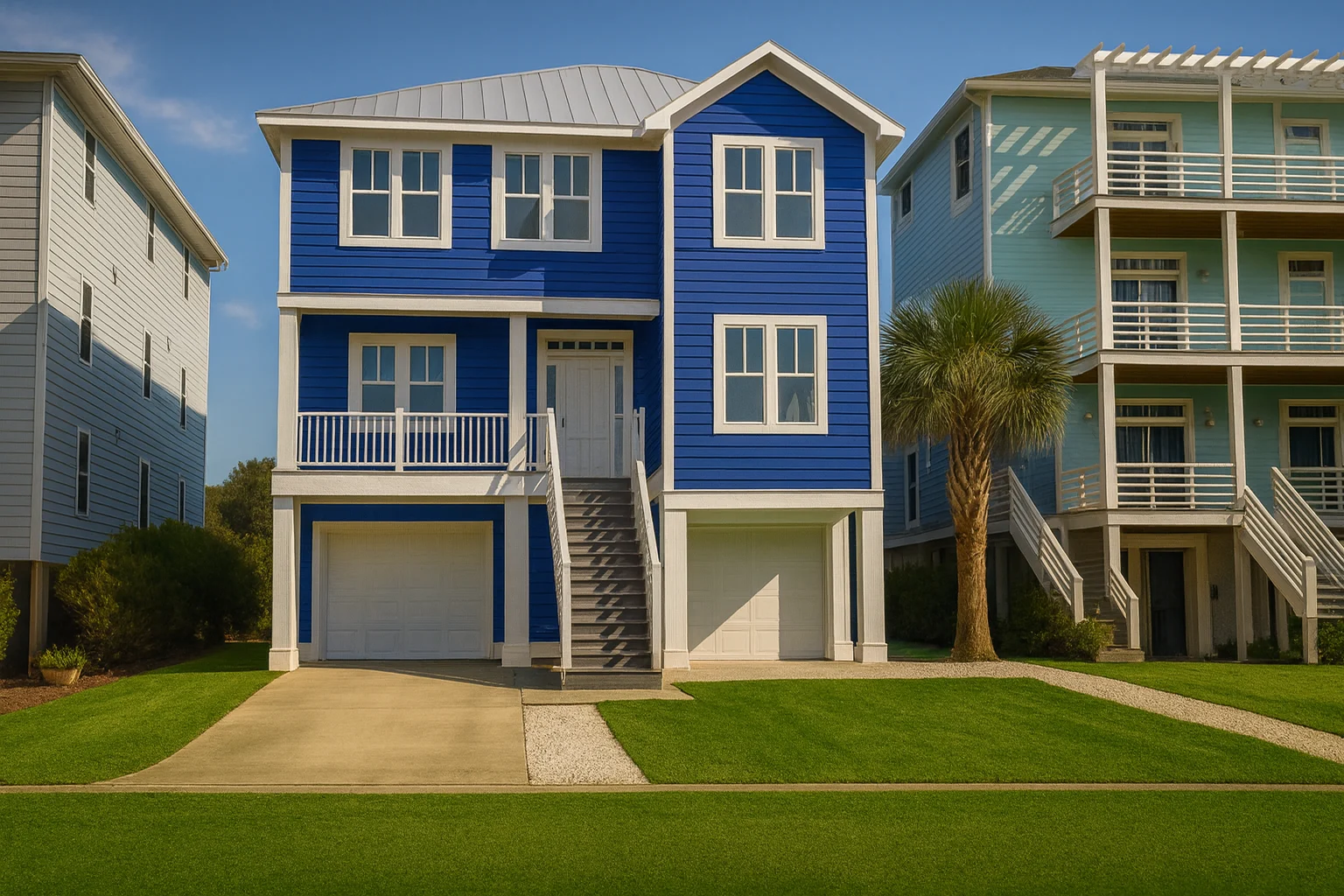 Modern House Plan with 7 Bedrooms and Coastal Elegance