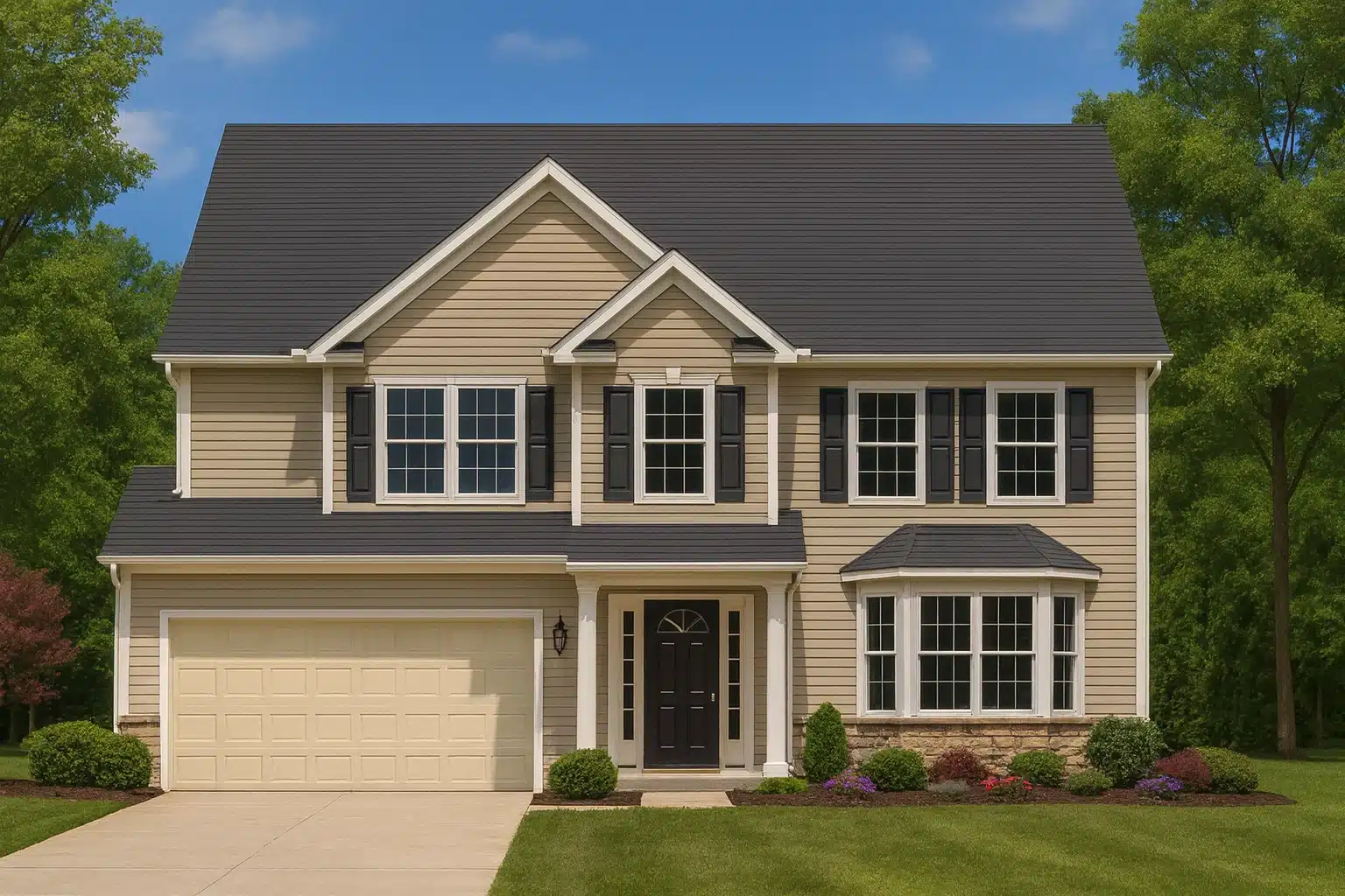 Spacious 2-Story Home Plan with CAD Designs and Floor Blueprints