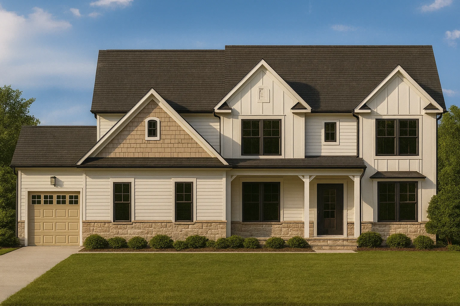 Spacious 4-Bedroom Craftsman House Plan with Optional 3rd Floor
