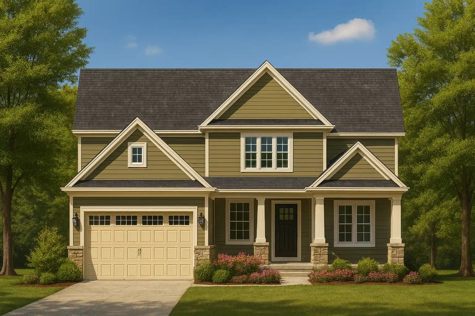 Spacious 4-Bedroom Home Plan with Bonus Room & Custom Blueprint