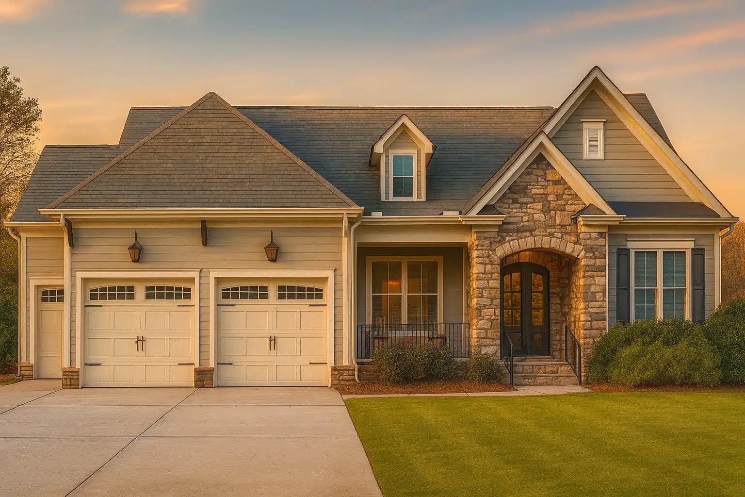 Stunning 1.5-Story Craftsman-Style House Plan with Bonus Room & 3-Car Garage