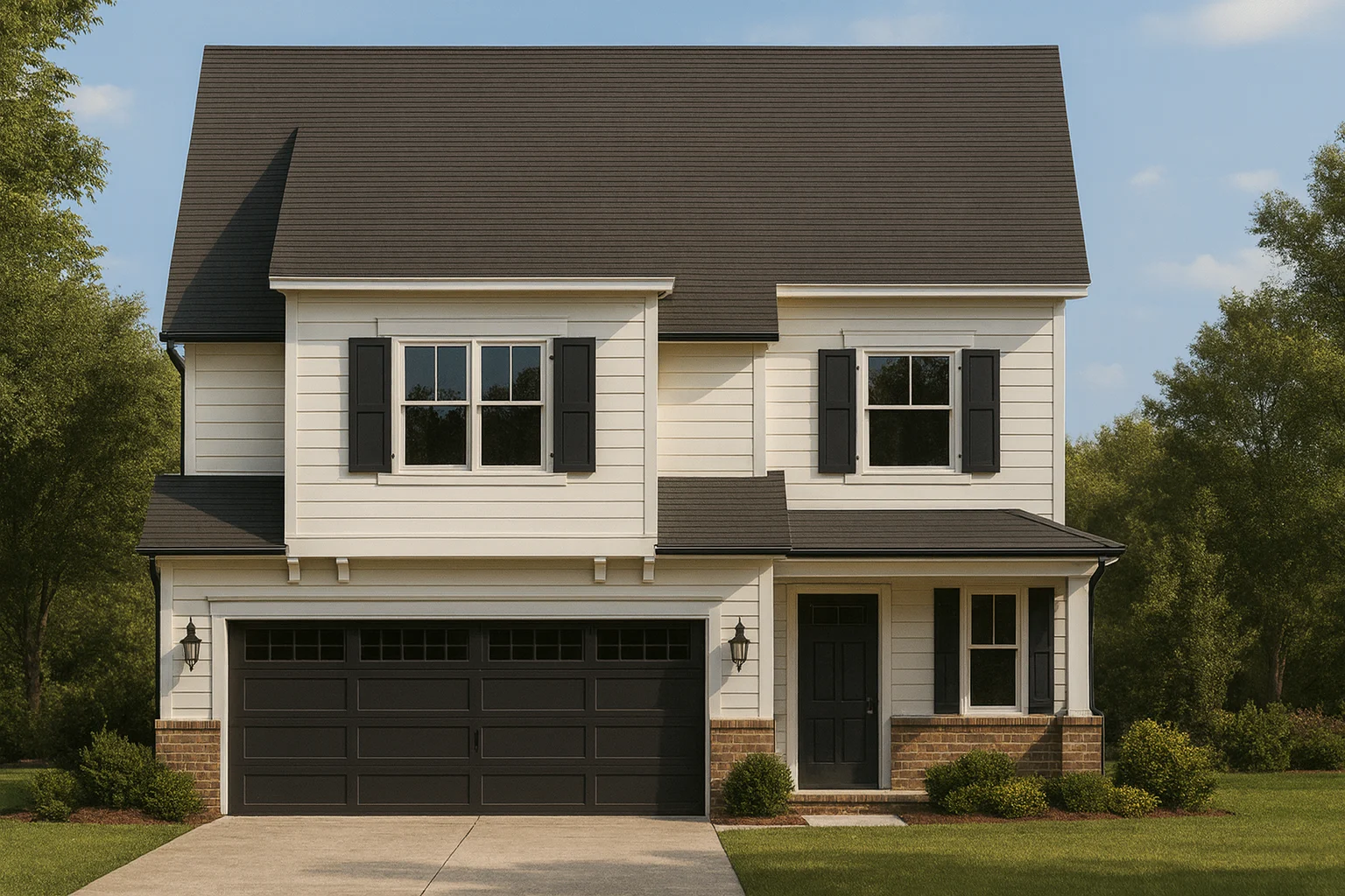 Traditional 2-Story Home Plan with CAD Floor Designs & Features