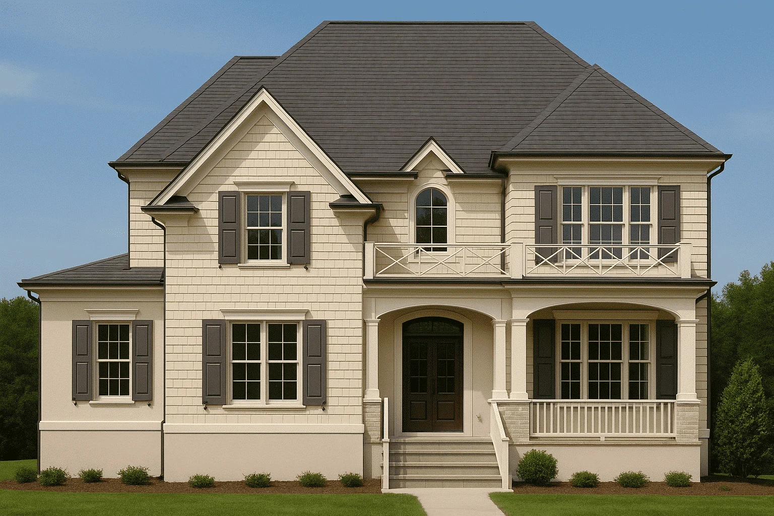 10-1469 HOUSE PLAN - Traditional 2-Story House Plan with 4 Bedrooms & 3 Baths (Blueprint)