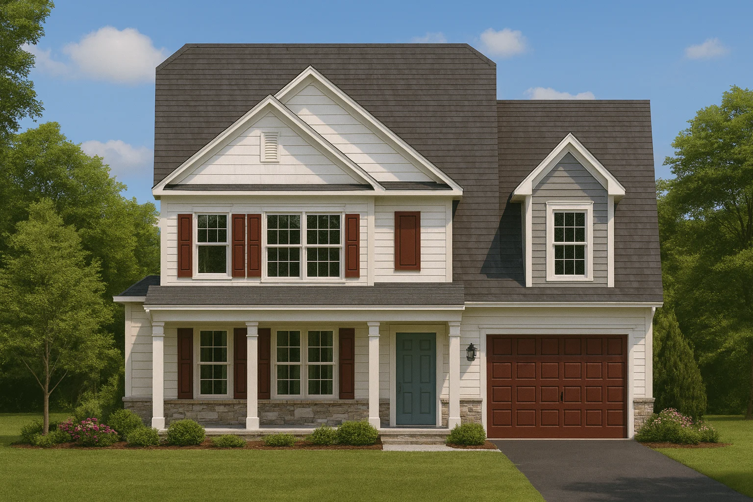 Traditional Craftsman Home Plan with 4 Beds & Open Floor Plan