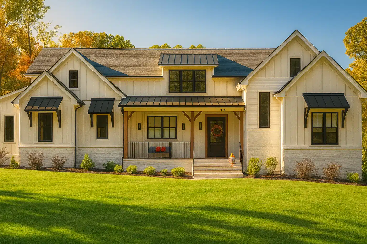 Traditional Farmhouse Home Design with CAD Files & Spacious Floor Plan