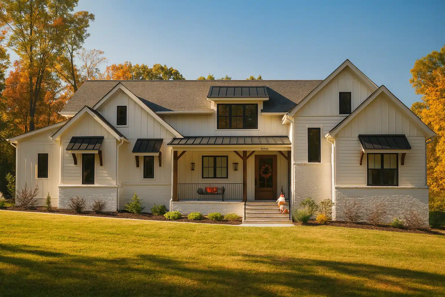 Traditional Farmhouse house plan with 3,500+ heated sq. ft.