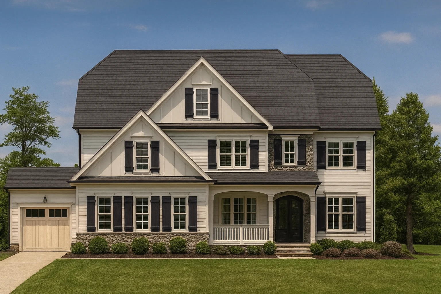 Traditional Home Floor Plan with 4 Beds, Blueprint & Designs