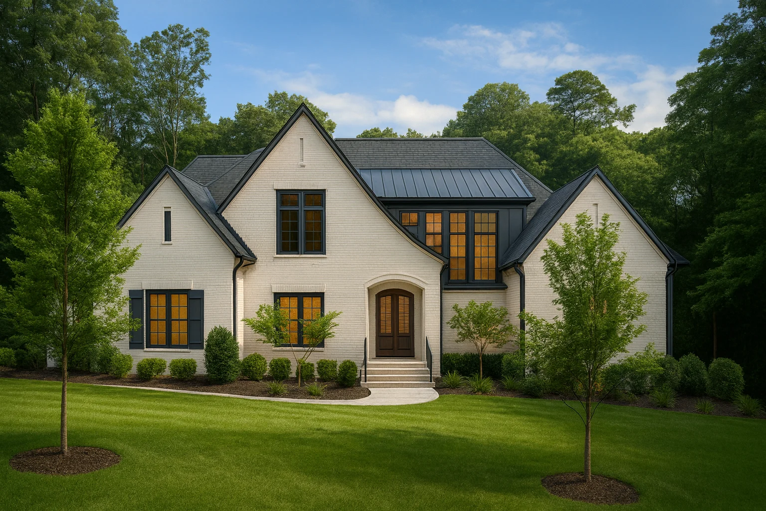 Tudor-inspired architecture with 4,116 heated sq. ft.