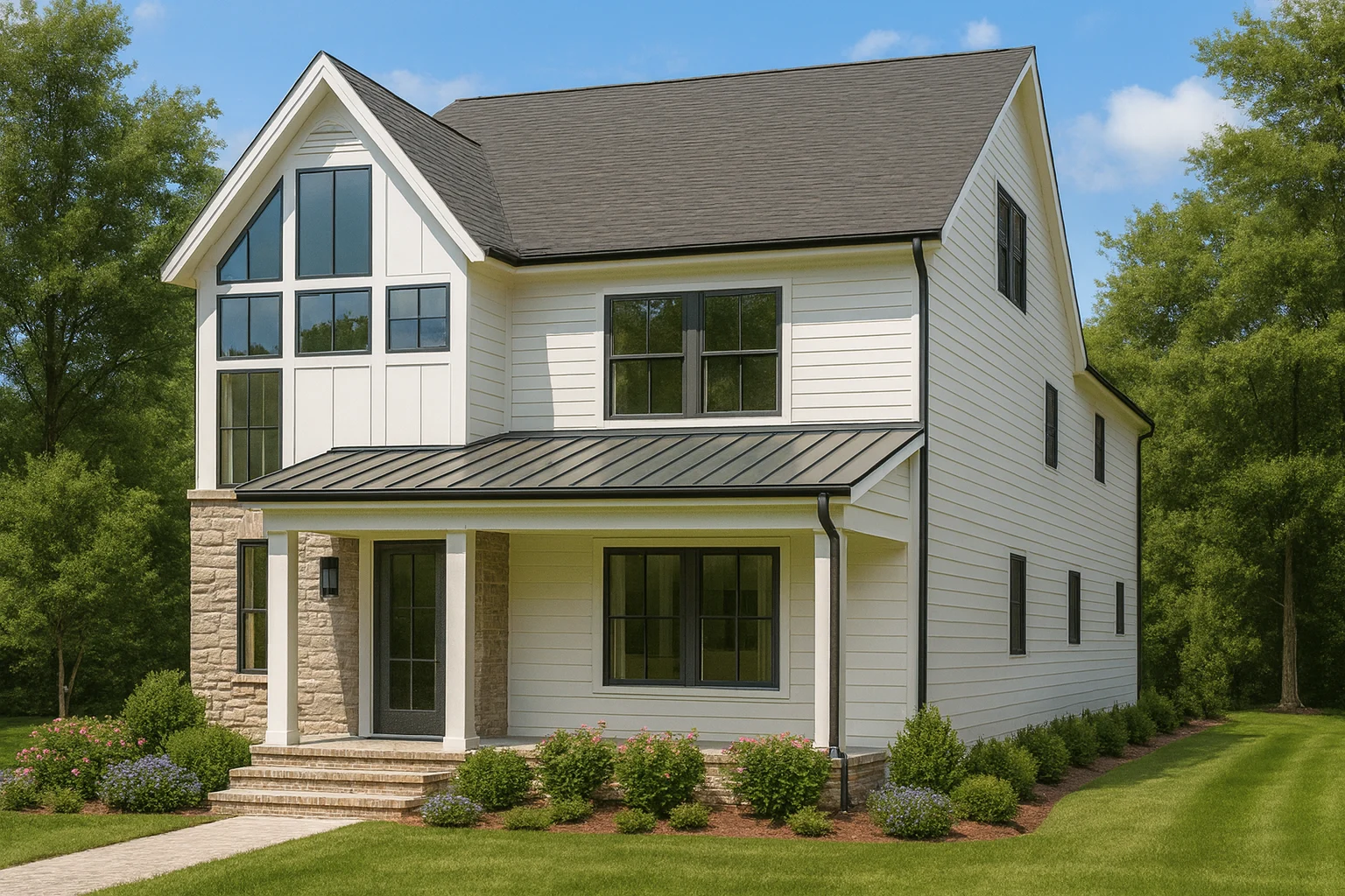 Versatile 3-Story Modern House Plan with CAD Design for Narrow Lots