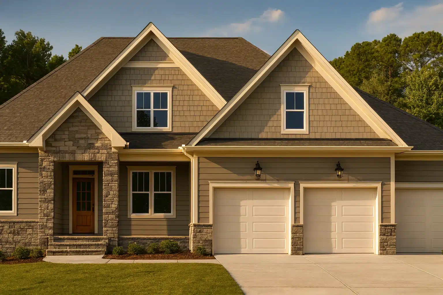 16-1120 HOUSE PLAN - Craftsman House Plan with 2-Story CAD Design & Spacious Layout