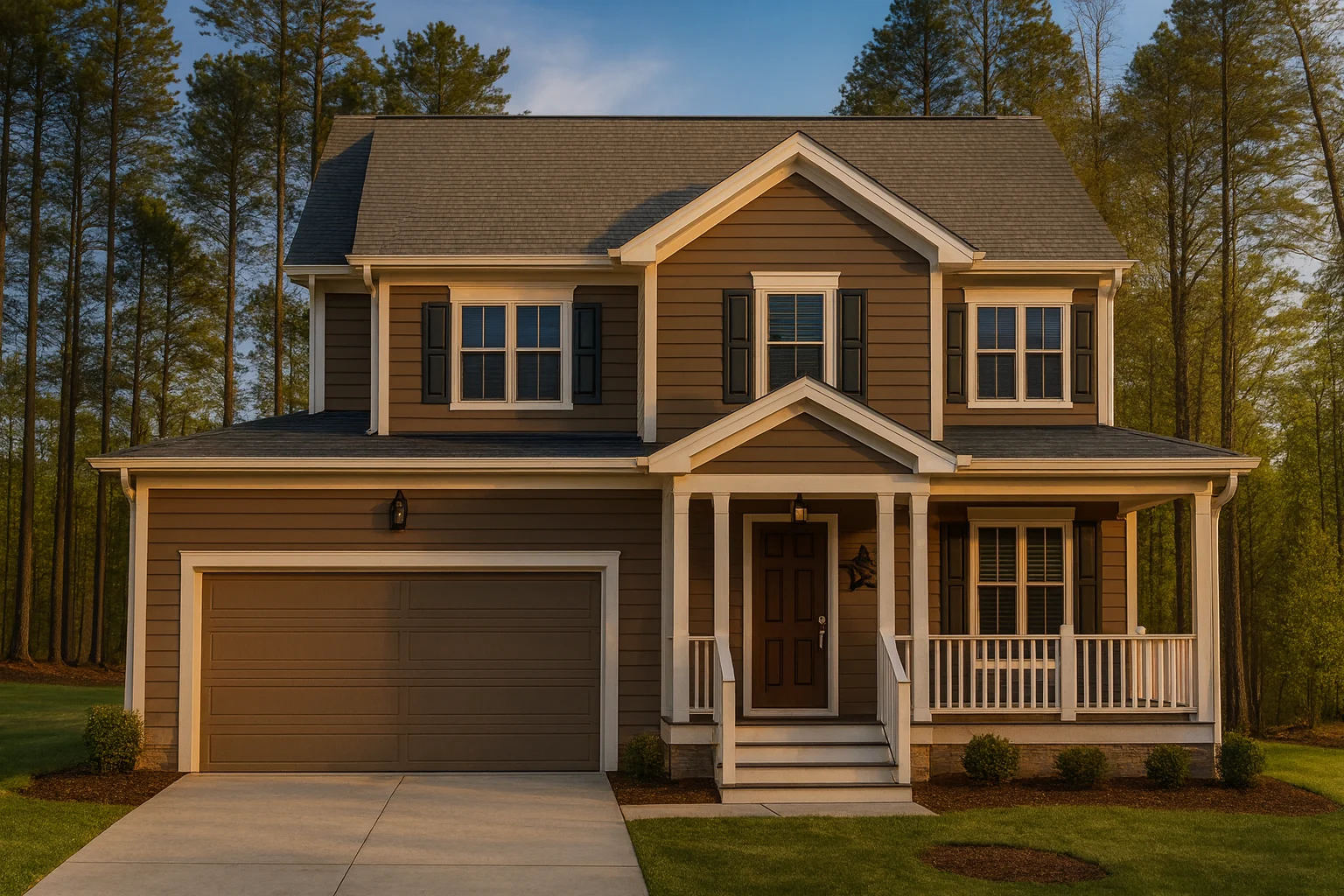 8-1374B HOUSE PLAN - 3 Bed | 2.5 Bath | 1,950 Sq Ft New American 2-Story House Plan w/ Bonus & 2-Car Garage