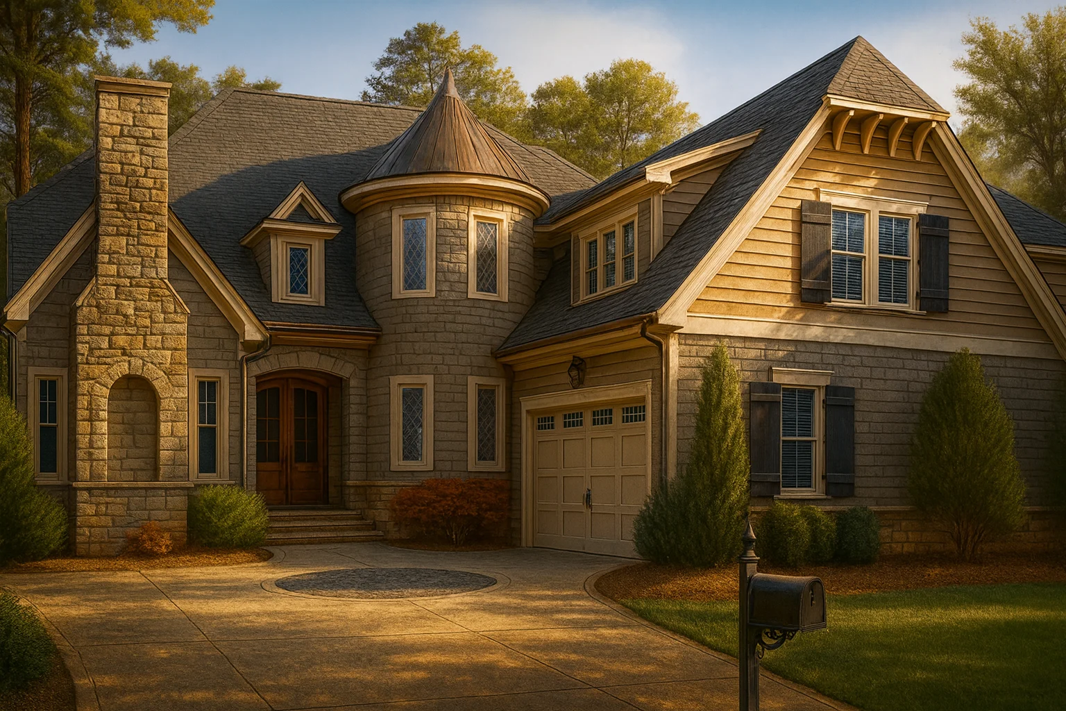 Elegant French Country European Cottage Home Plan 3 Bedrooms With Vaulted Ceilings 1