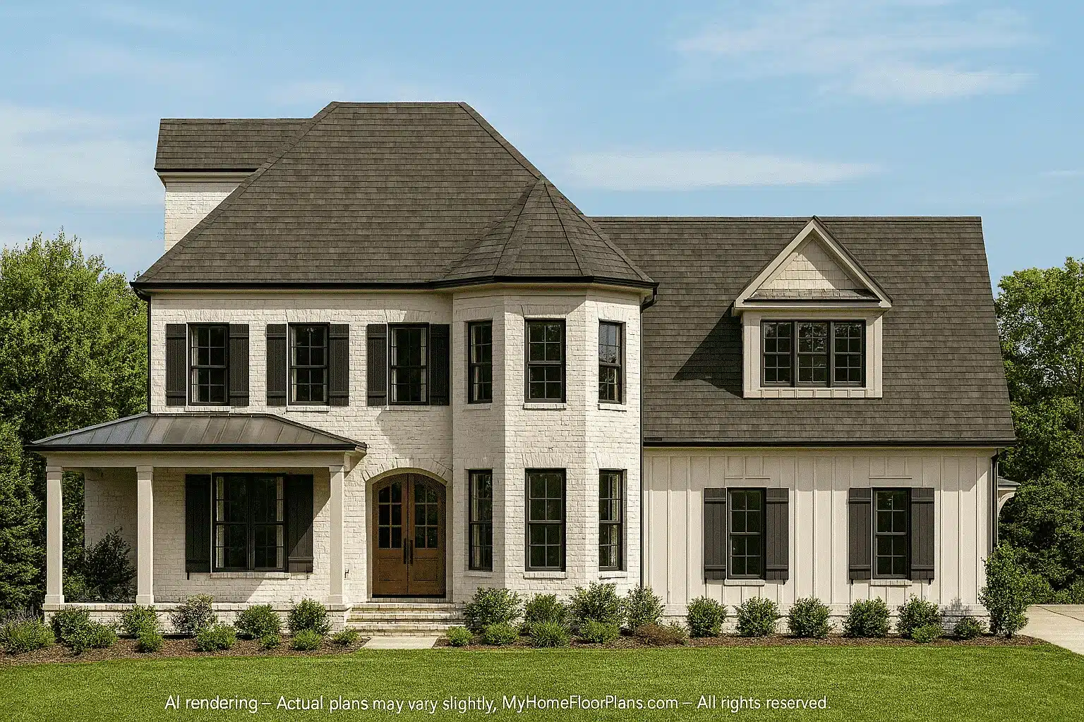 16-1548 HOUSE PLAN - Dream House Architecture Plan with 3D Blueprint Designs