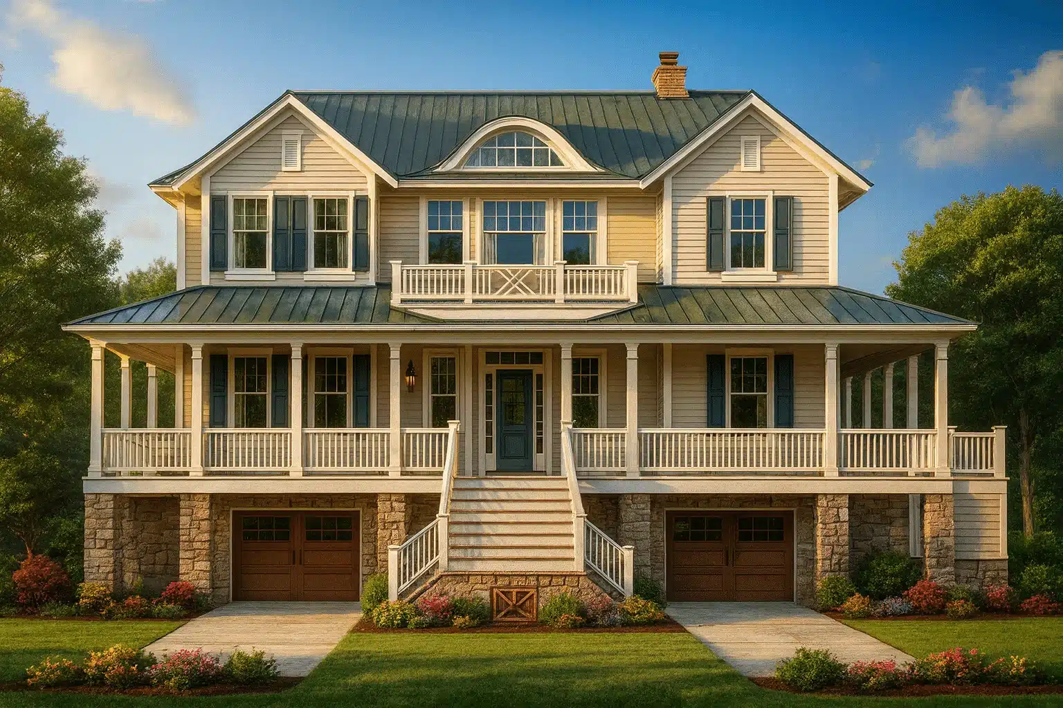 luxury 3-story beach house with 4 bedrooms, 3 baths, elevator
