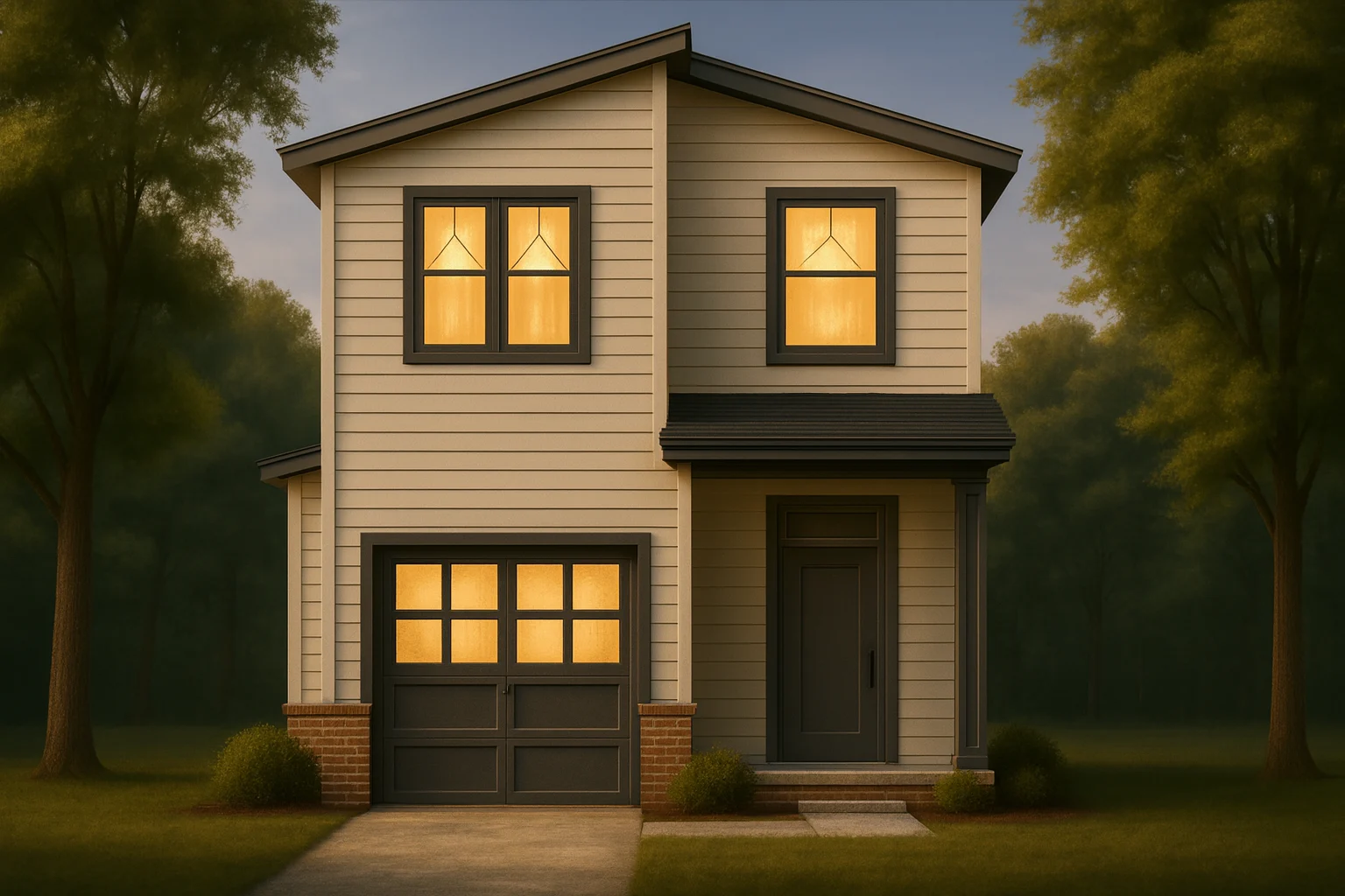 Modern Craftsman Home Plan 2 Story Design With Cad Files