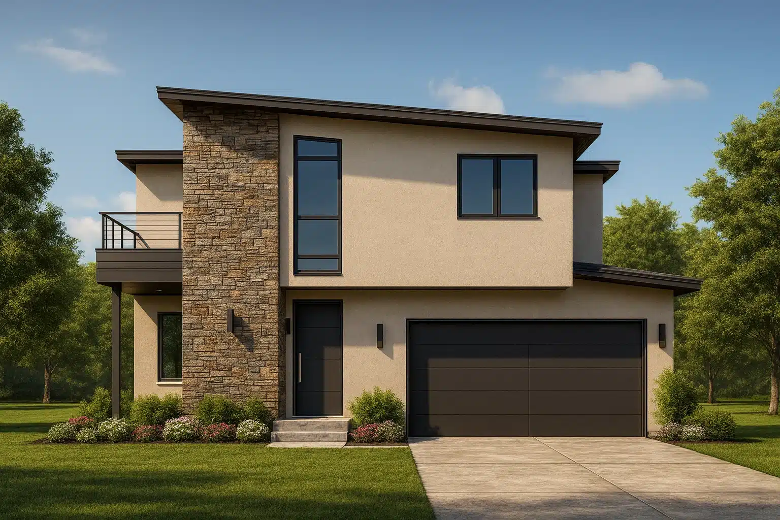 modern house plan featuring 2,433 heated sq. ft.