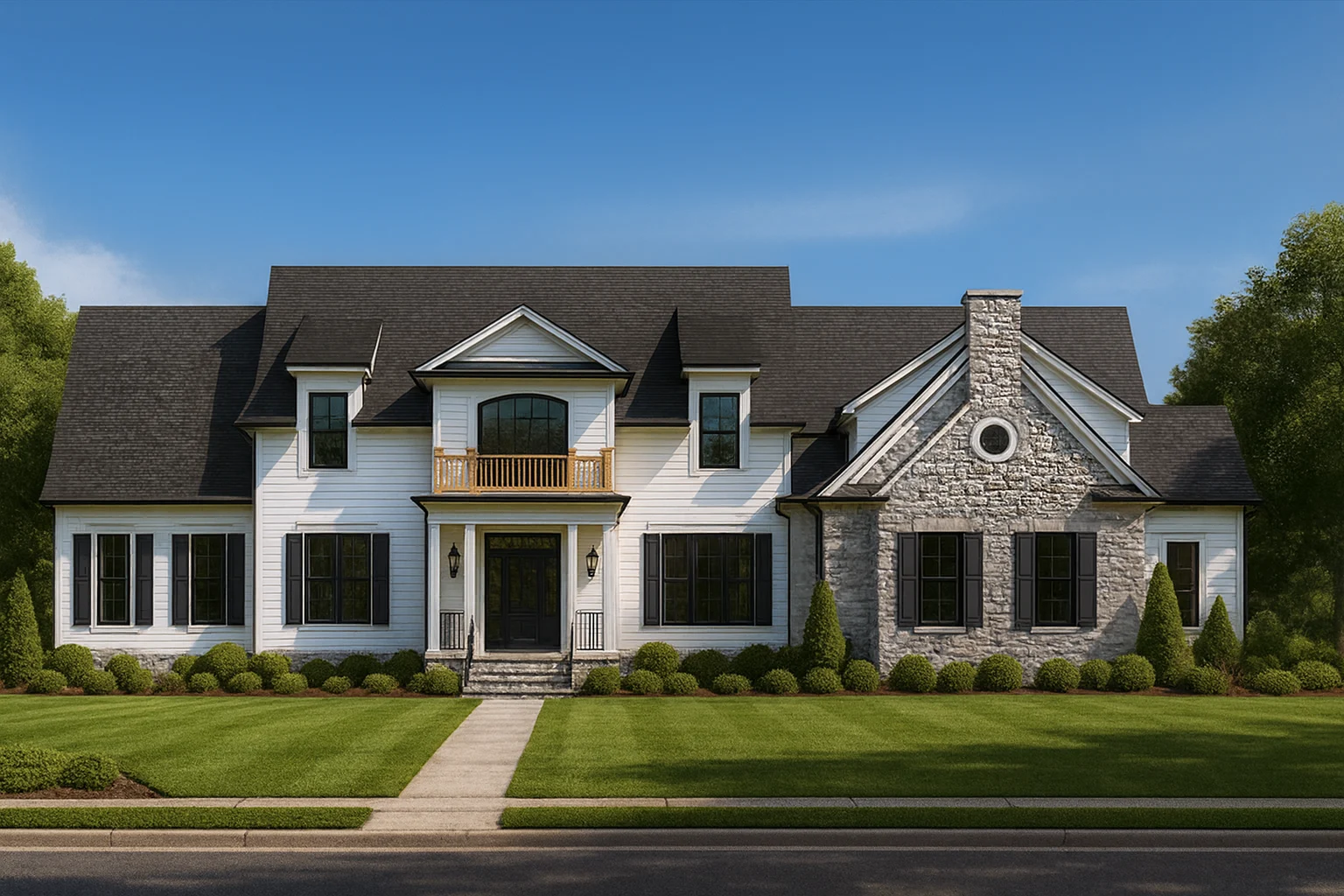 Traditional 2 Story Home Plan With Open Floor Plan 3321 Sq Ft
