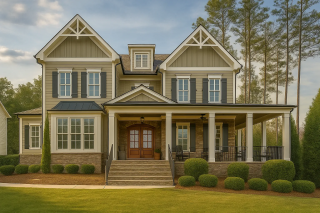 19-1766 HOUSE PLAN - Elegant Tudor-Style House Plan – 5 Bed, 5+ Bath, 4,183 Sq. Ft.