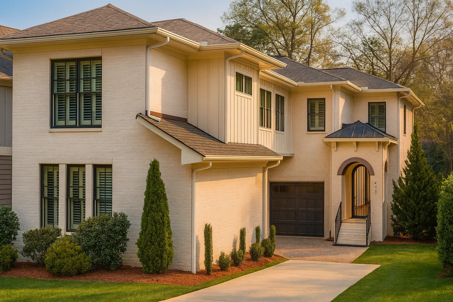 Charleston-Inspired 2-Story House Plan with 5 Bedrooms & Covered Porches