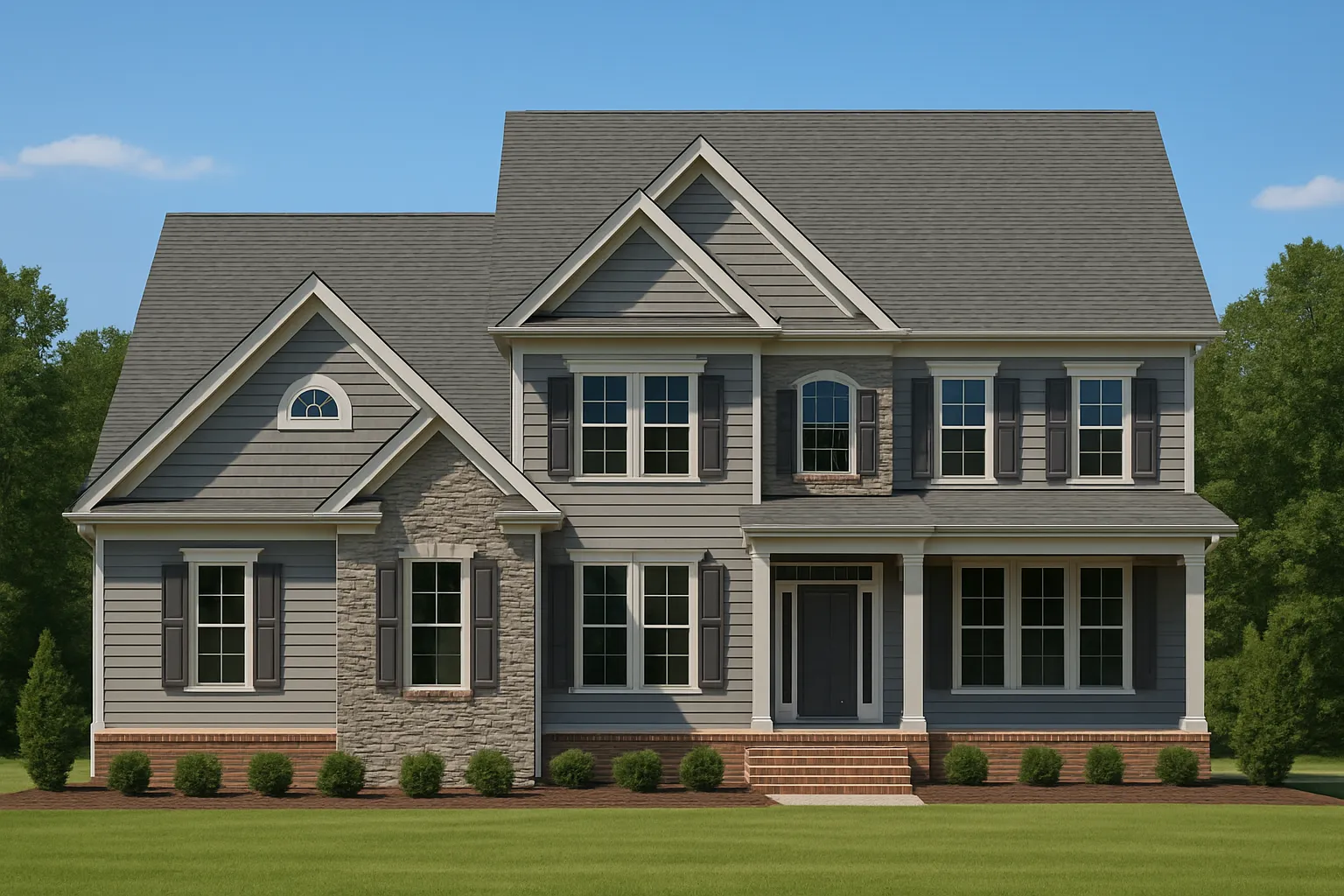 Traditional 3-Bedroom Home Plan with 2-Car Garage 2,273 Sq Ft