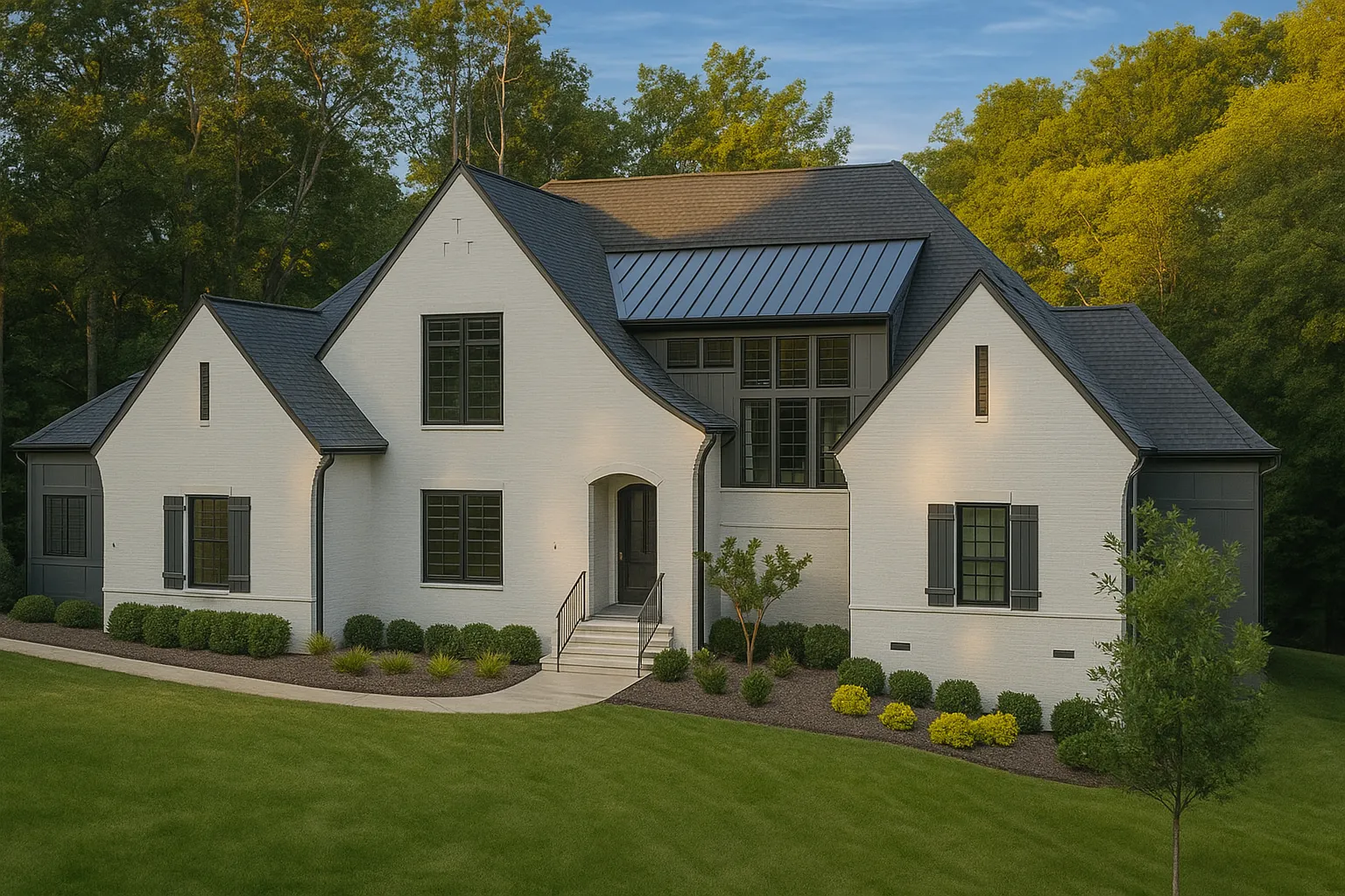 Tudor-inspired architecture with 4,116 heated sq. ft.